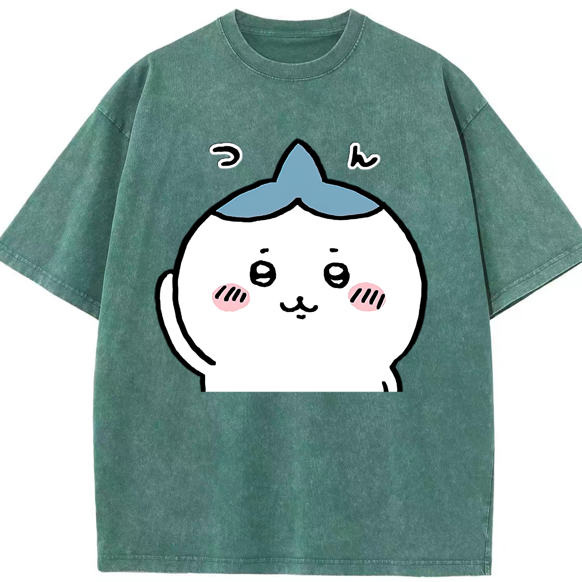 （画像用） ちいかわ ハチワレ Chii-kawa hachiware 綿100% ヴィンテージ風 半袖Tシャツ（フロントプリント）